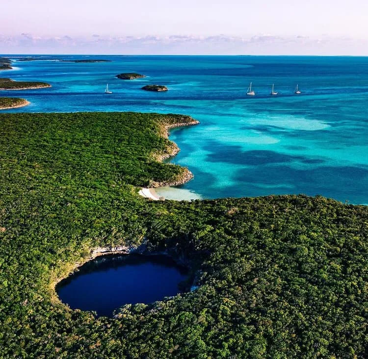 The Blue Hole from the air