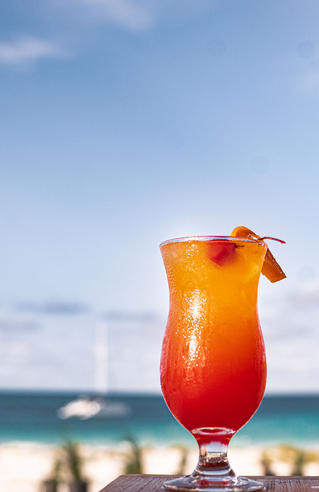 A cocktail at The Beach Club