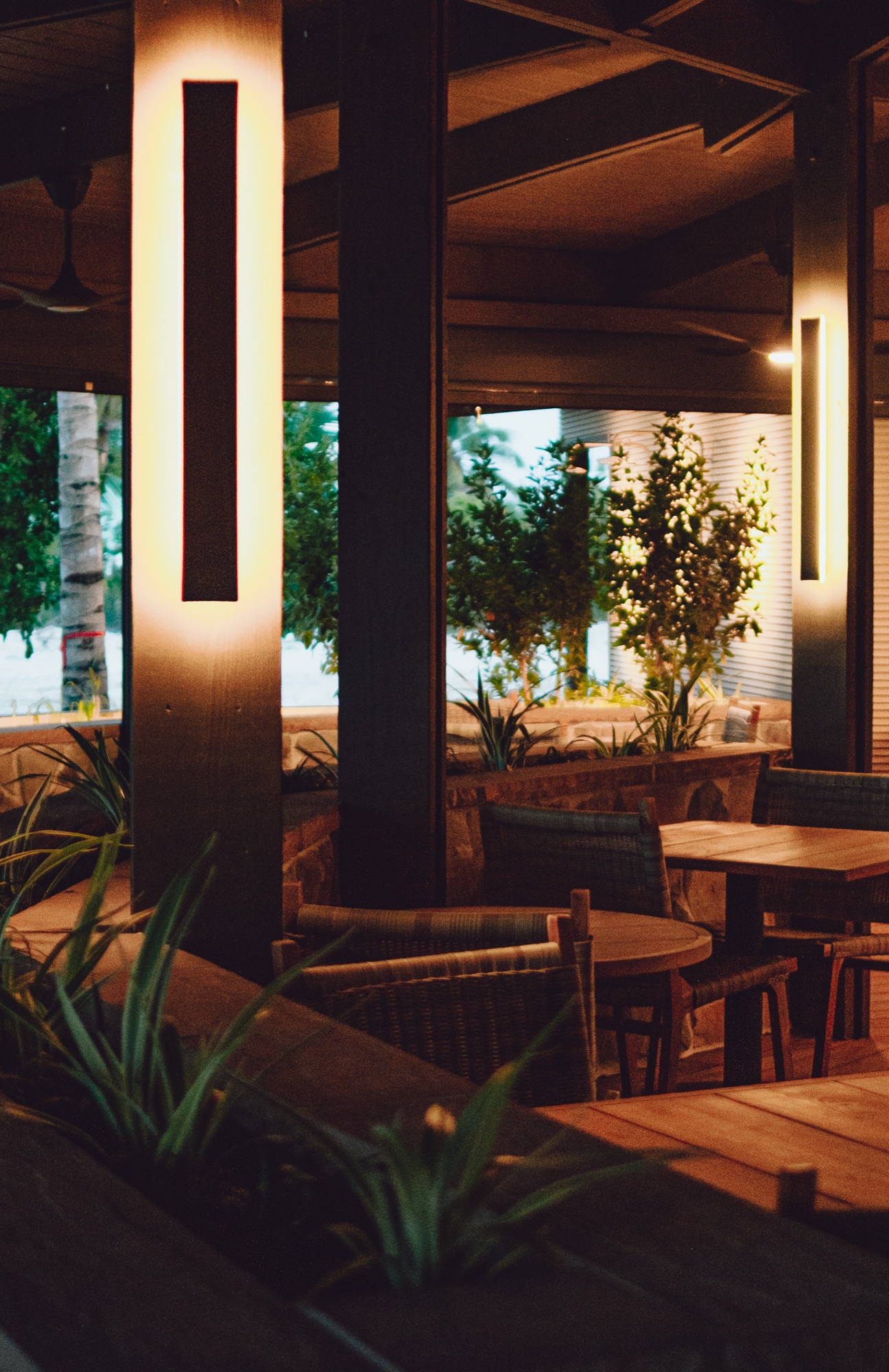 Evening lights inside