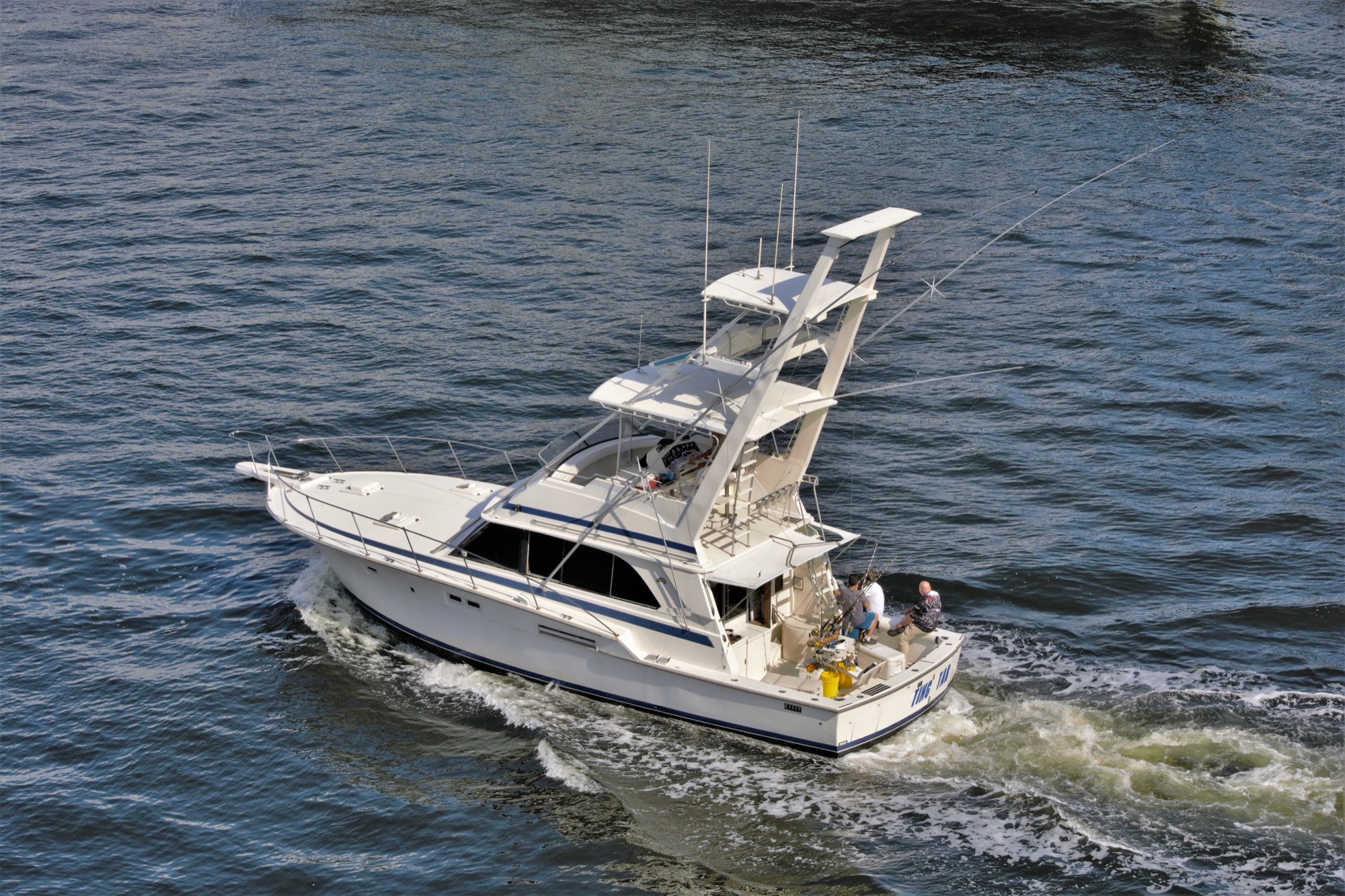 A sportfishing boat offshore