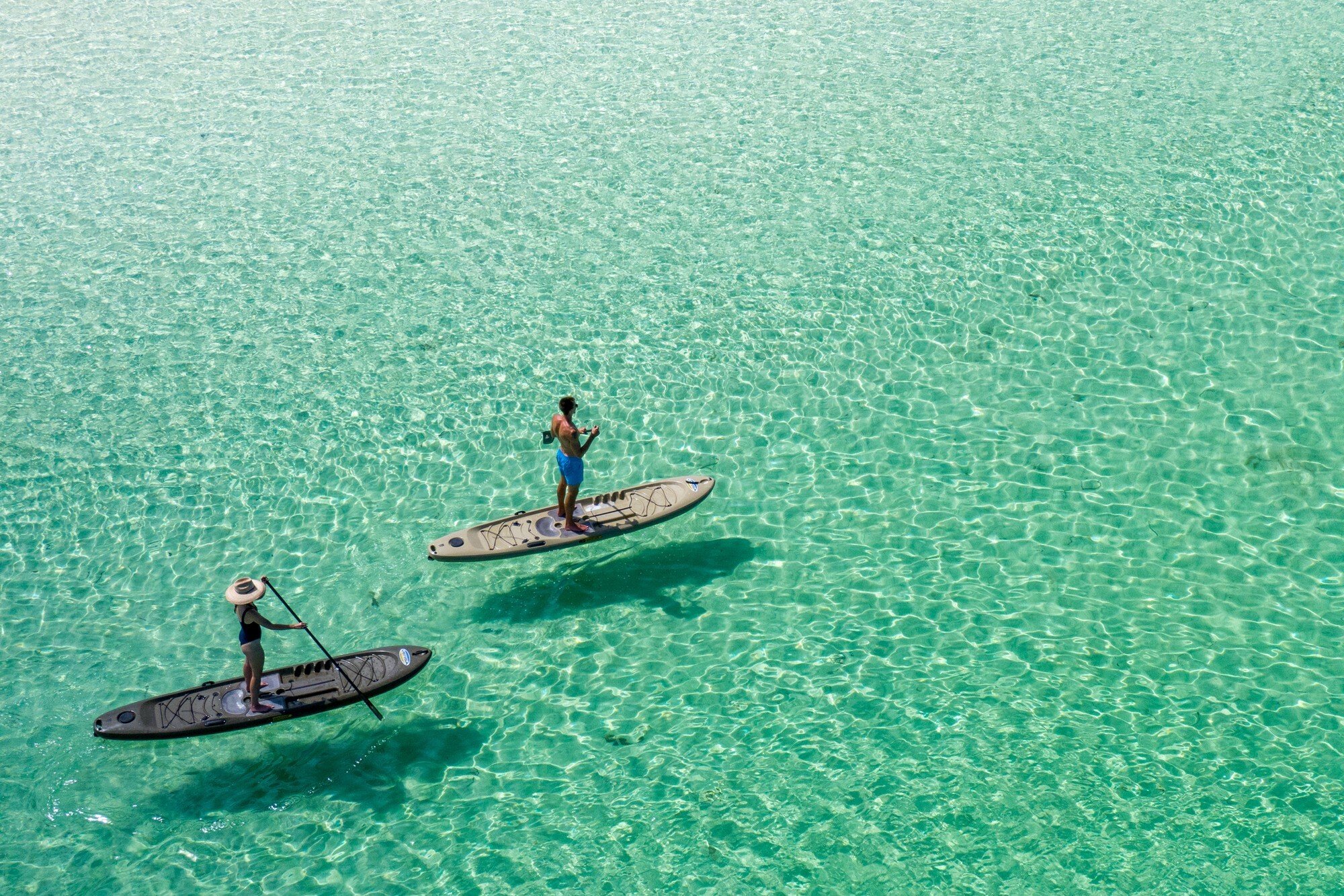 Paddleboarding the flats